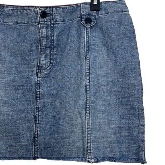Tommy Hilfiger Blue Denim Mini Skirt Size 12 - Picture 3 of 10